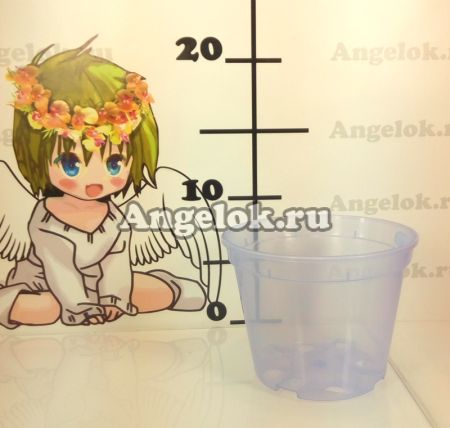 фото Горшок для орхидей (прозрачный) d-9 сиреневый от магазина магазина орхидей Ангелок