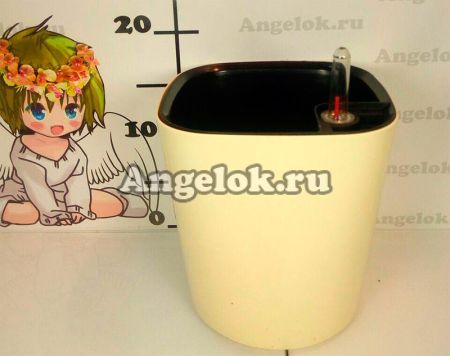 фото Кашпо с автополивом Комфорт бежевый 2,5л от магазина магазина орхидей Ангелок