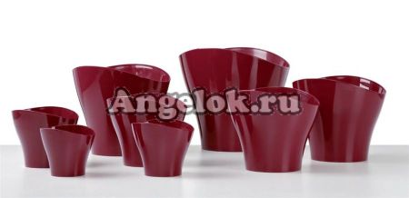 фото Кашпо пластиковое Шойрих "Волна" (Scheurich Wave) d-12 от магазина магазина орхидей Ангелок