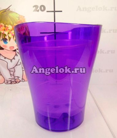 фото Кашпо Ника d-13 фиолетовый от магазина магазина орхидей Ангелок