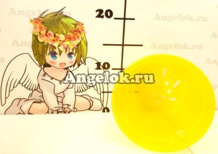 Горшок для орхидей (прозрачный желтый) d-15