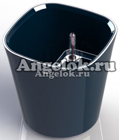 фото Кашпо с автополивом Комфорт синий от магазина магазина орхидей Ангелок