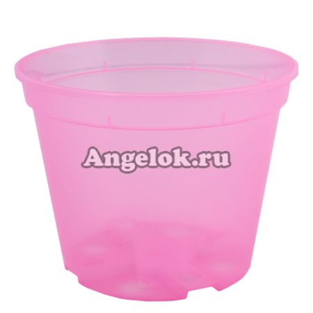 фото Горшок для орхидей (прозрачный) d-18 розовый от магазина магазина орхидей Ангелок