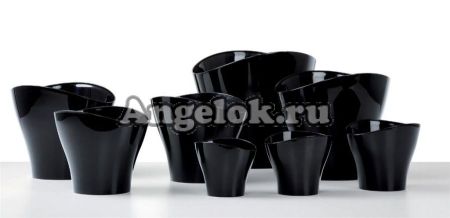 фото Кашпо пластиковое Шойрих "Волна" (Scheurich Wave) d-12 от магазина магазина орхидей Ангелок