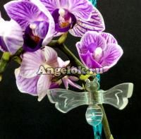 Зажим для орхидей Пчелка прозрачная набор (10 штук)